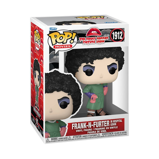 Funko Pop! The Rocky Horror Picture Show : Frank-N-Furter in Hospital Gown 1912 Figure + Pop Protector