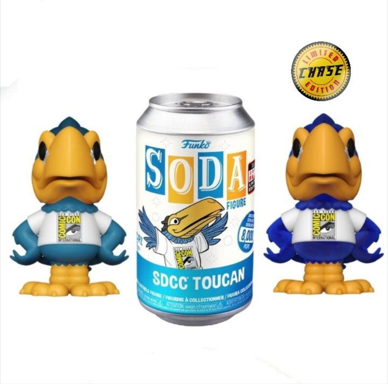 SDCC Toucan San Diego Comic Con International Funko 2021 Fall Sealed Limited Edition Funko Soda Pop Figure - Chance of CHASE!