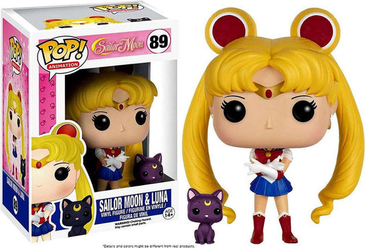 Funko Pop! Sailor Moon - Sailor Moon & Luna 89 (VAULTED) + Free Protector