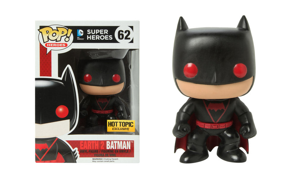 Funko Pop! DC Super Heroes : Earth 2 Batman 62 Hot Topic Exclusive (VAULTED) + Pop Protector