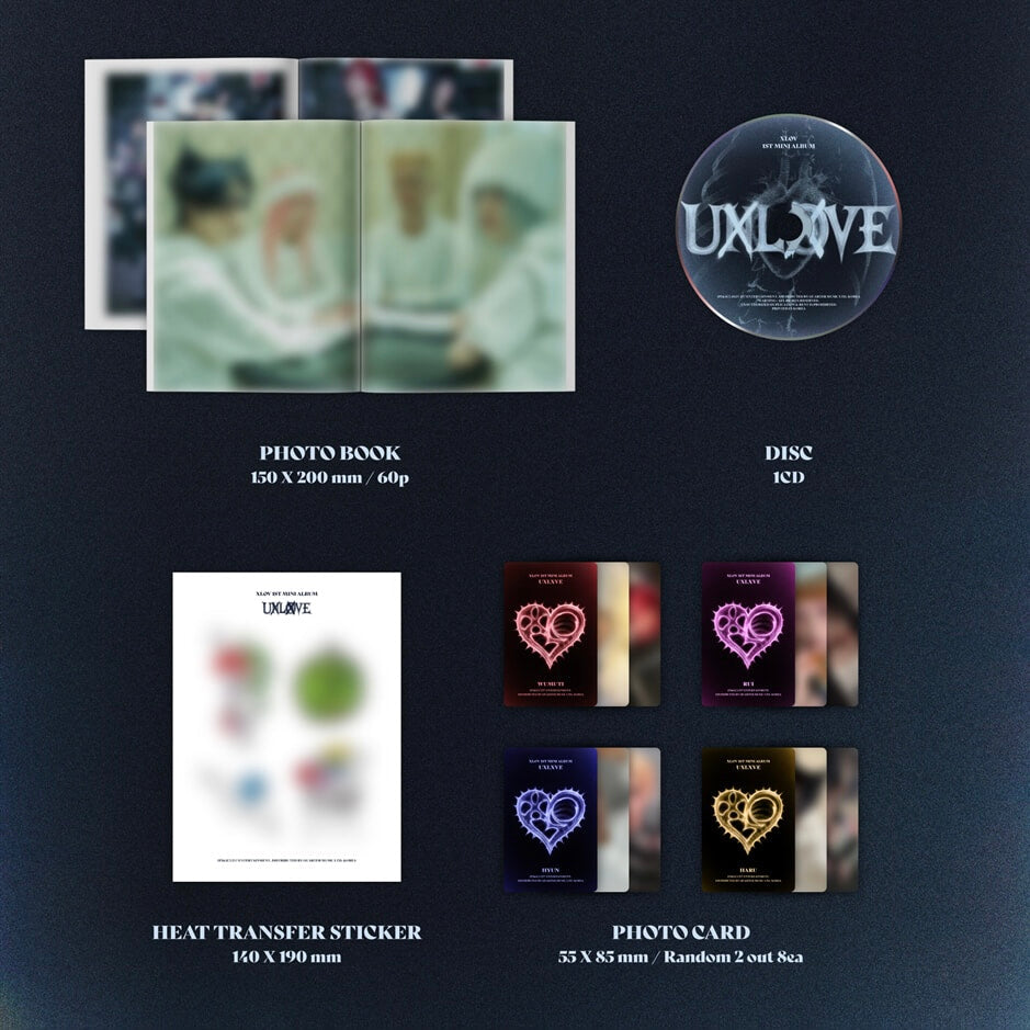 K-POP XLOV - 1ST MINI ALBUM [UXLXVE] (2 VERSIONS)