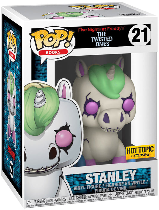 Funko Pop! FNAF Five Nights at Freddy’s The Twisted Ones : Stanley 21 Hot Topic Exclusive + Free Protector