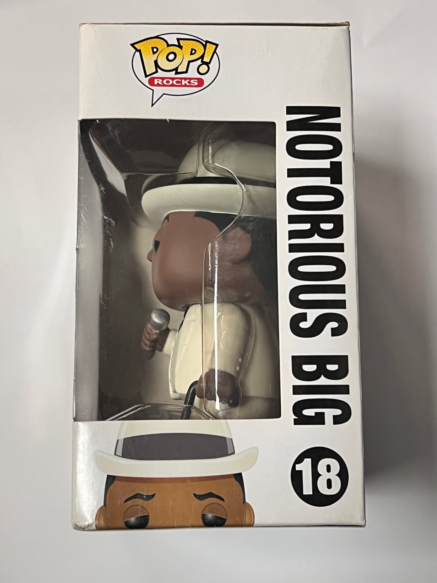 Notorious B.I.G. #18 - Funko POP! Rocks Vinyl Figure 2011 Vaulted RARE Biggie (SEE PICTURES FOR CONDITION) + PROTECTOR