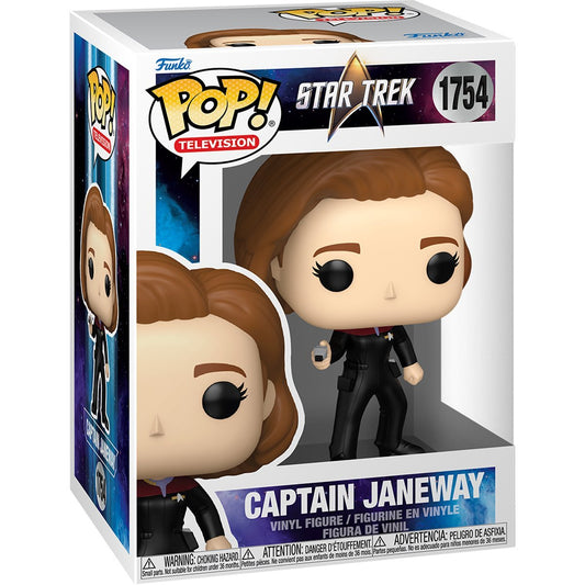 Funko Pop! Star Trek : Captain Janeway 1754 Figure + Pop Protector