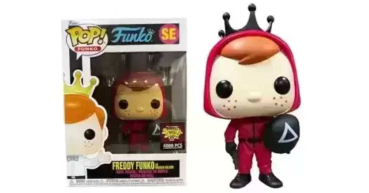 Funko Pop! Netflix Squid Game Funko SE - Freddy Funko as Triangle Masked Solider Limited Edition + Free Protector