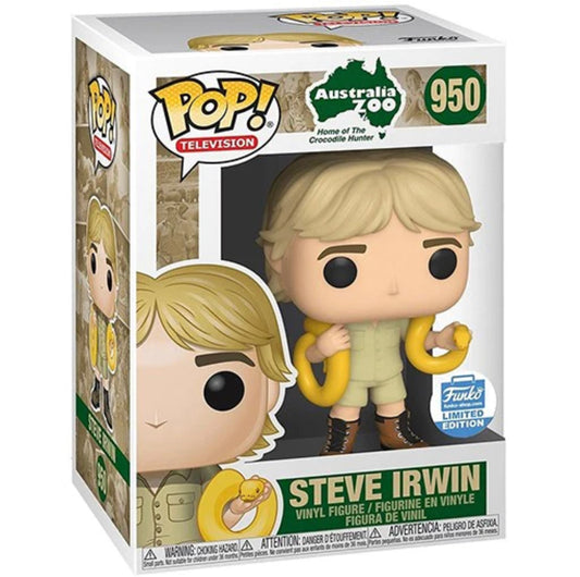 Funko Pop! Australia Zoo - Steve Irwin 950 Funko Shop Exclusive + Free Protector