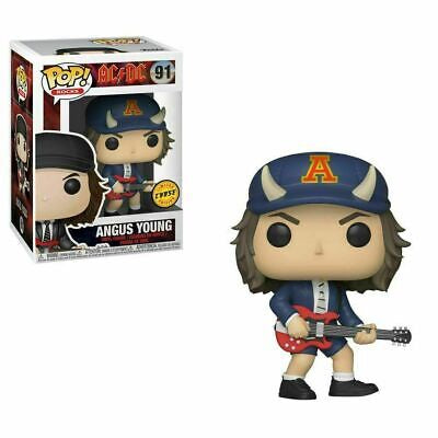 Funko Pop! AC/DC Angus Young 91 CHASE + Pop Protector