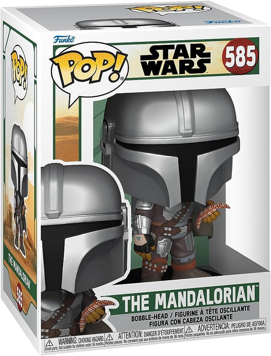 Funko Pop! Star Wars The Mandalorian 585 (slight box ware) + Free Protector