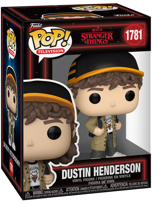 Funko Pop! Netflix Stranger Things - Dustin Henderson 1781 Figure + Pop Protector