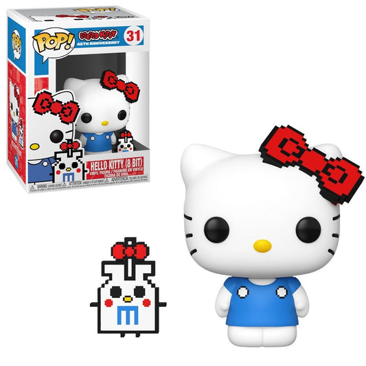 Funko Pop! Hello Kitty 45th Anniversary - Hello Kitty (8 Bit) 31 Figure + Pop Protector