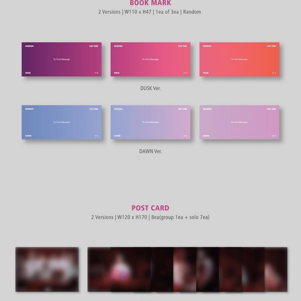 K-POP ENHYPEN - BORDER : DAY ONE ALBUM (DAWN VERSION)