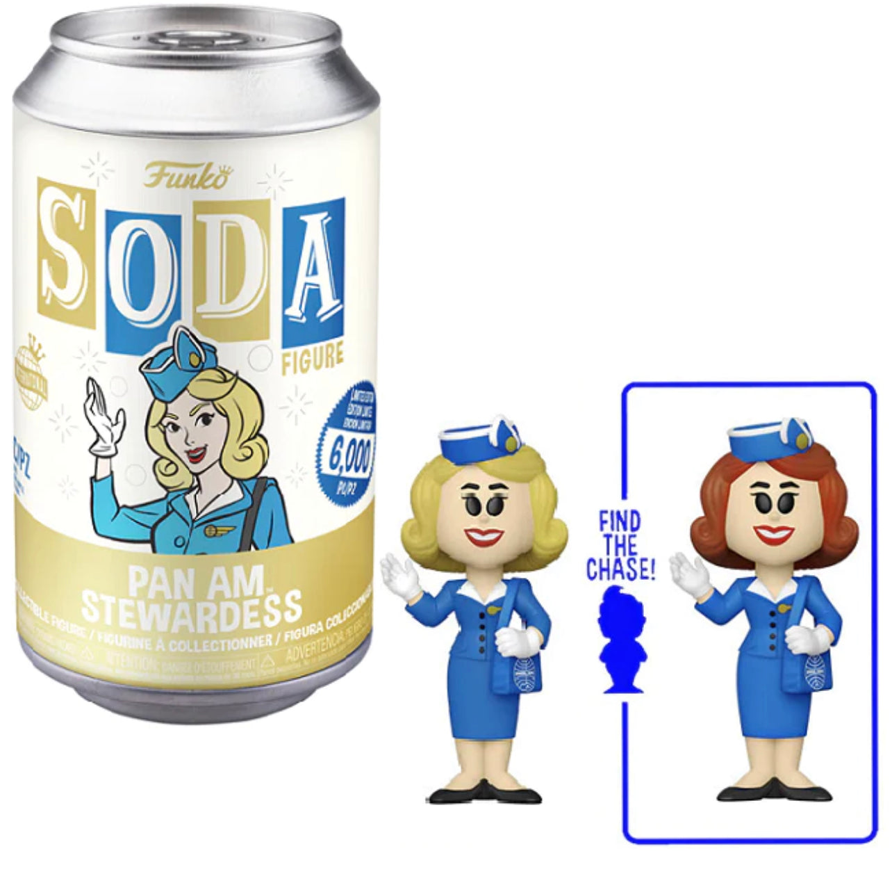 Pan Am Stewardess Sealed Limited Edition Funko Soda Pop Figure - Chance of CHASE!