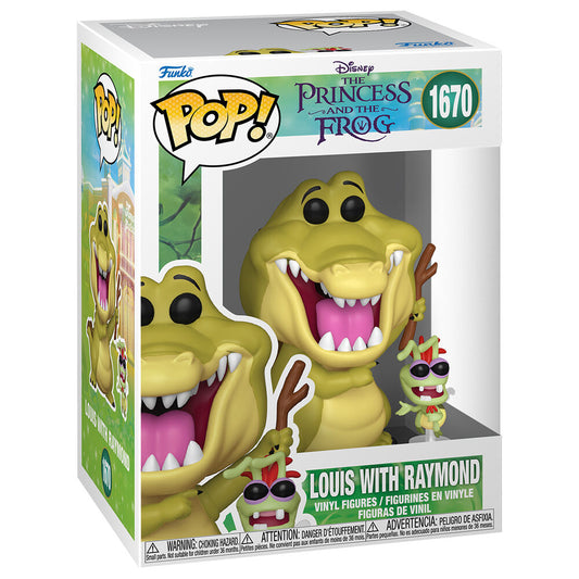 Funko Pop! Disney Princess and the Frog - Louis With Raymond 1670 Figure + Pop Protector