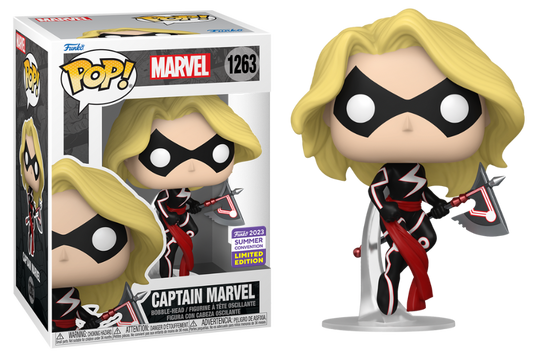 Funko PoP! Marvel Captain Marvel with Axe 1263 Funko 2023 Summer Convention Exclusive + PoP Protector
