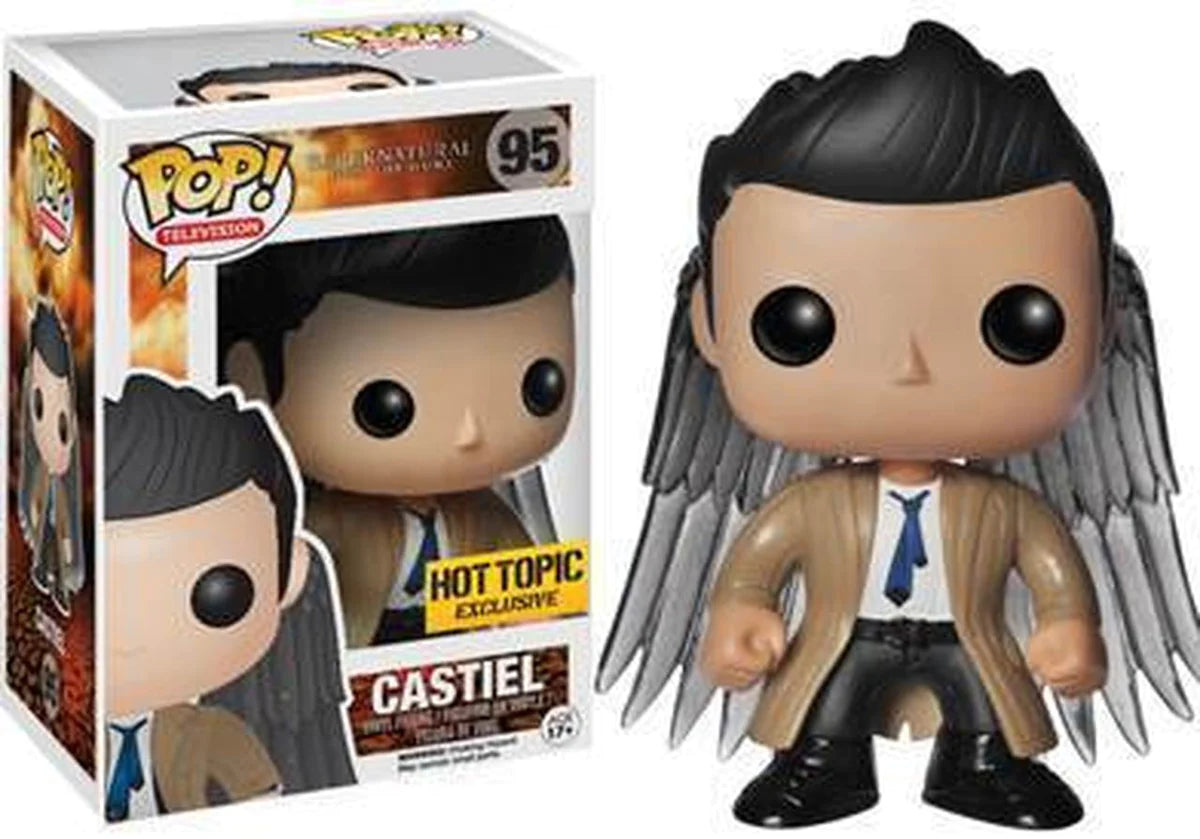 Funko POP! Televsion: Supernatural - Castiel Hot Topic Exclusive  #95 + PROTECTOR!