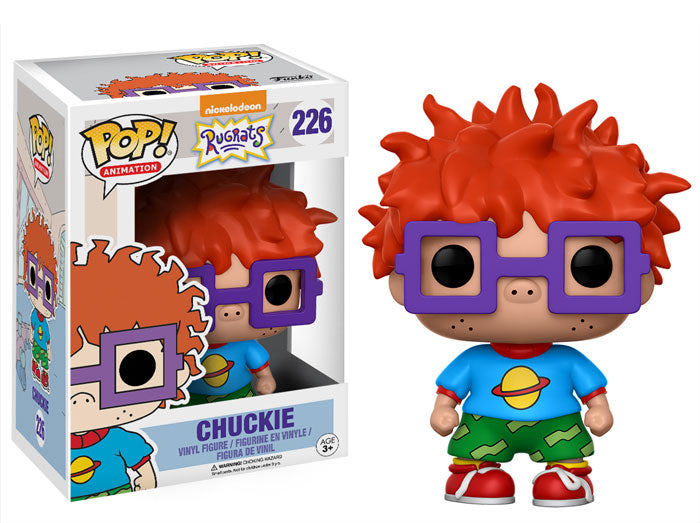 226 Funko POP! Animation - Rugrats Vinyl Figure - CHUCKIE FINSTER + PoP Protector (box blemish)