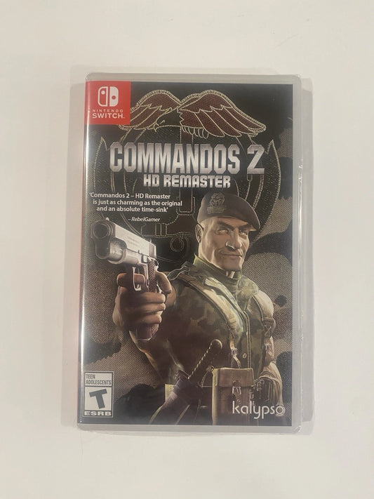 Commandos 2 HD Remaster Nintendo Switch New Sealed Video Game CIB Brand New Factory Sealed