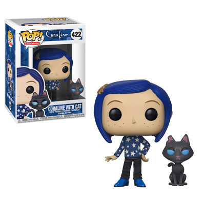 Funko Pop! Coraline with Cat Buddy 422 (VAULTED) + PoP Protector