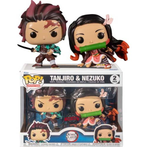 Funko Pop! Tanjiro & Nezuko Special Edition 2 Pack Figure Set