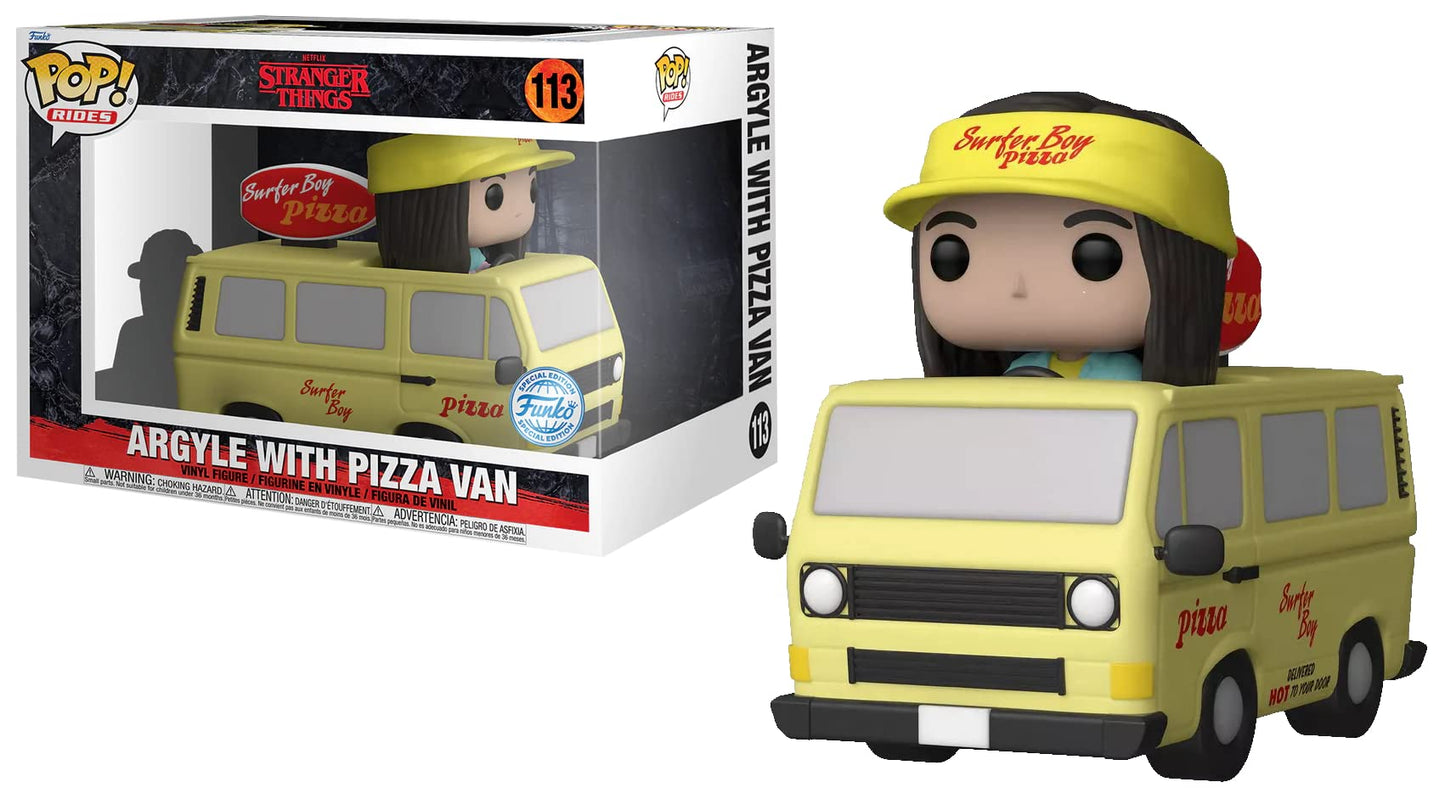 Funko Pop! Stranger Things - Argyle with Pizza Van 113 Funko Special Edition Rides Figure