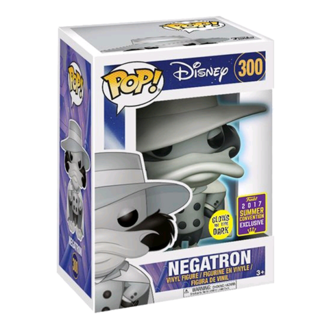 Funko Pop! Disney Darkwing Duck Negatron 300 GITD Funko 2017 Summer Convention Exclusive + Free Protector