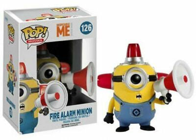 Funko Pop! Despicable Me Minion Made - Fire Alarm Minion 126 (VAULTED) + Free Protector