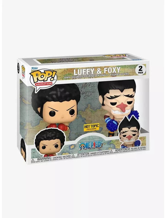 Funko Pop! One Piece Luffy & Foxy Hot Topic Exclusive 2 Pack