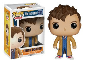 Funko Pop! Doctor Who - Tenth Doctor 221 Figure + Pop Protector