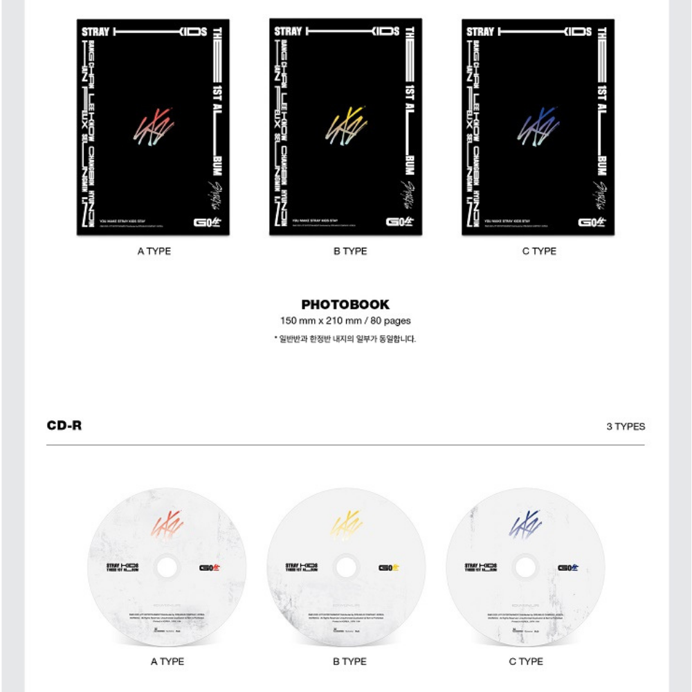 K-POP STRAY KIDS - VOL.1 [GO生] (Go Live) STANDARD EDITION A (YELLOW) VER.