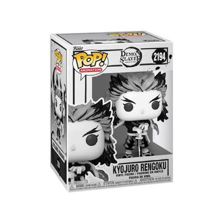 Funko Pop! Demon Slayer - Kyojuro Rengoku (Sumi-Ink) 2194 Figure + Pop Protector