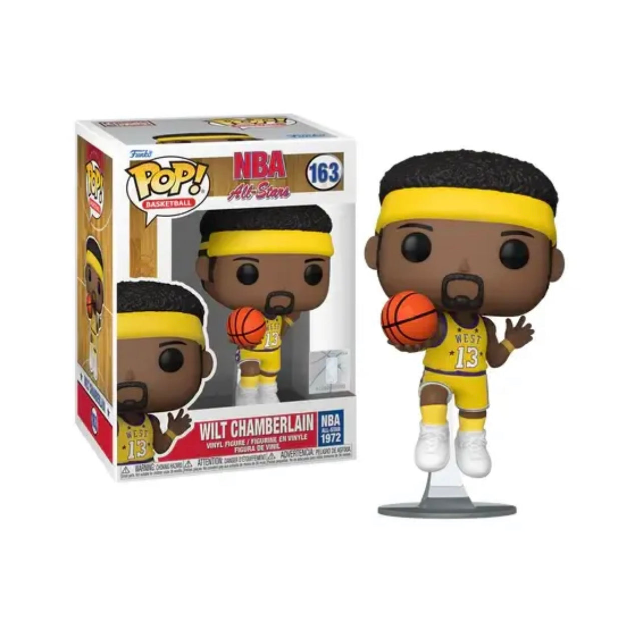 Funko Pop! Basketball NBA All-Star 1972 Wilt Chamberlain 163 + Free Protector