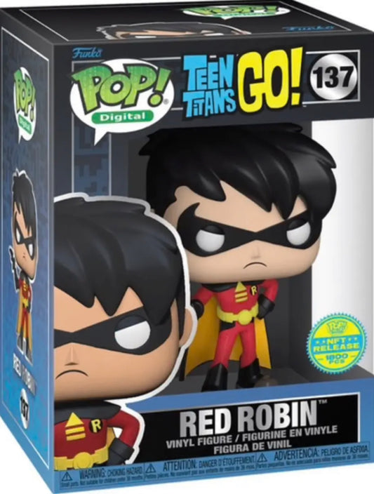 Funko Pop! Teen Titans Go! Red Robin 137 NFT Release 1800 pcs + Free Protector