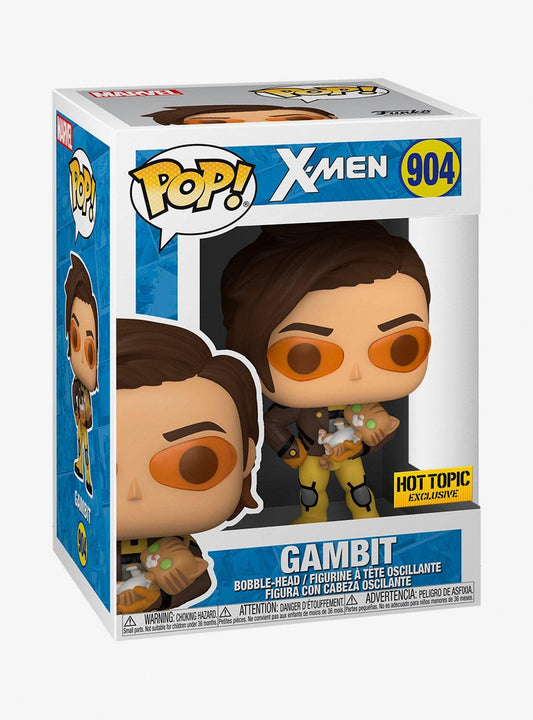 Funko Pop! X-Men Gambit 904 Hot Topic Exclusive Figure + Pop Protector