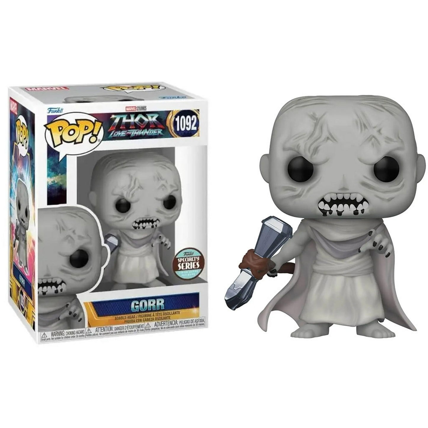 Funko Pop! Marvel Thor Love and Thunder: Gorr 1092 Funko Specialty Series + Pop Protector