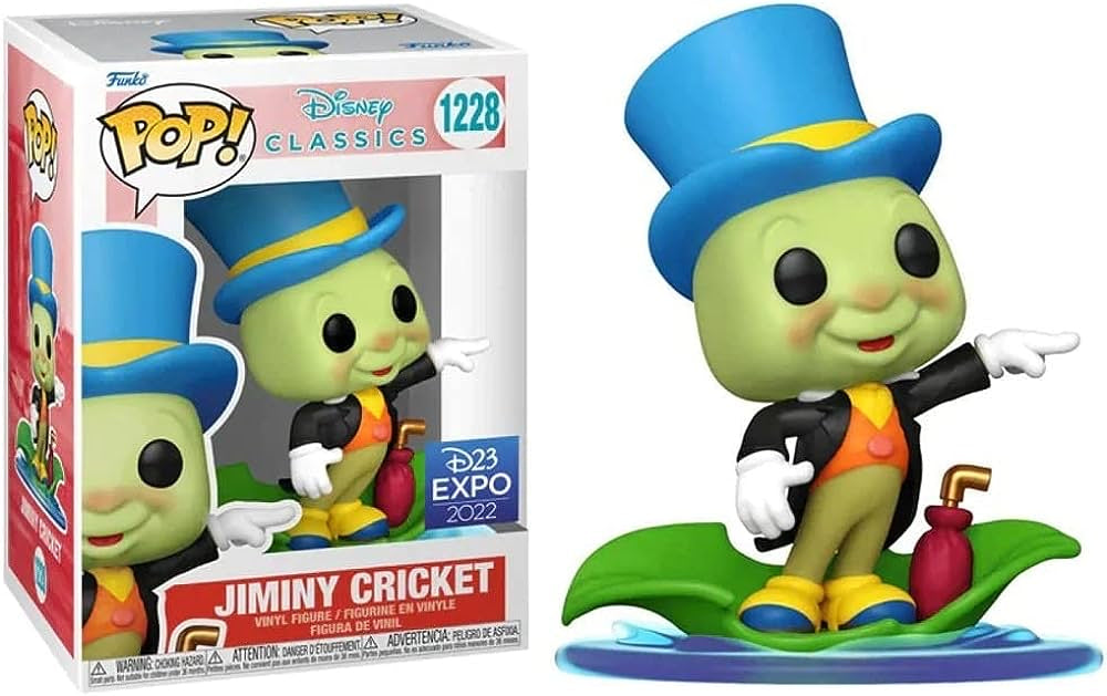 Funko Pop! Disney Classics Jiminy Cricket 1228 + Free Protector