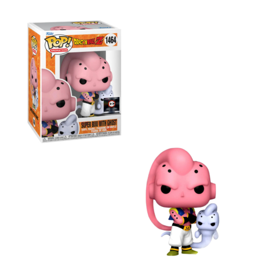 Funk Pop! Dragon Ball Z - Super Buu with Ghost 1464 Chalice Collectibles Exclusive + Free Protector