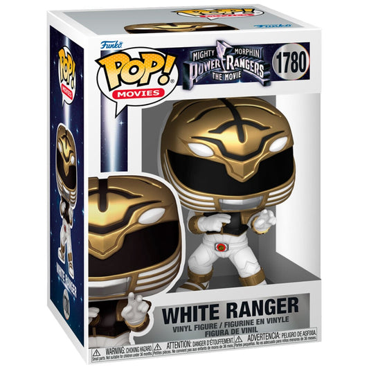 Funko Pop! Mighty Morphin Power Rangers The Movie - White Ranger 1780 Figure + Pop Protector