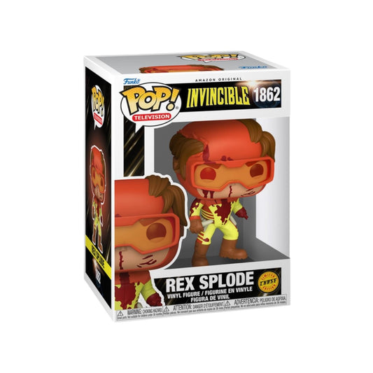 Funko Pop! Invincible - Rex Splode 1862 CHASE Figure + Pop Protector