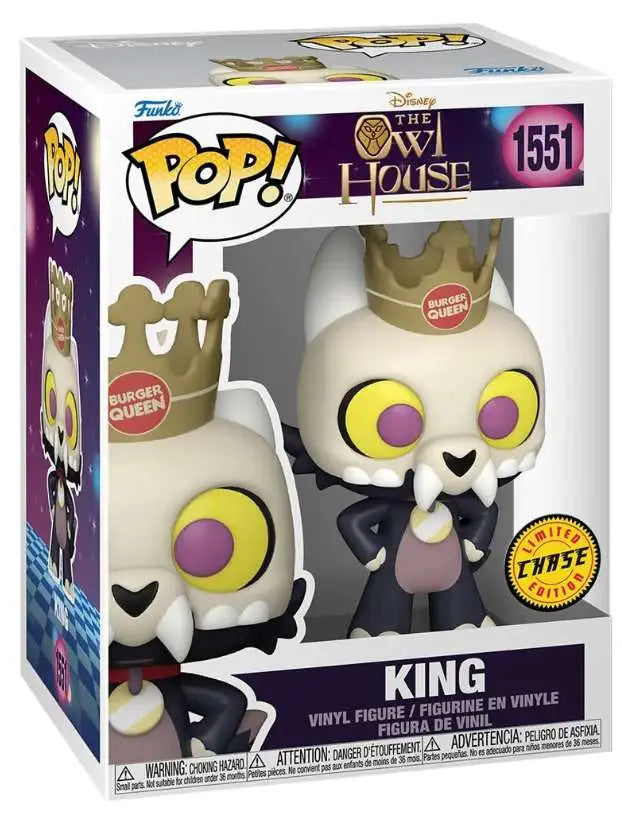 Funko Pop! Disney Owl House : King 1551 CHASE + Pop Protector