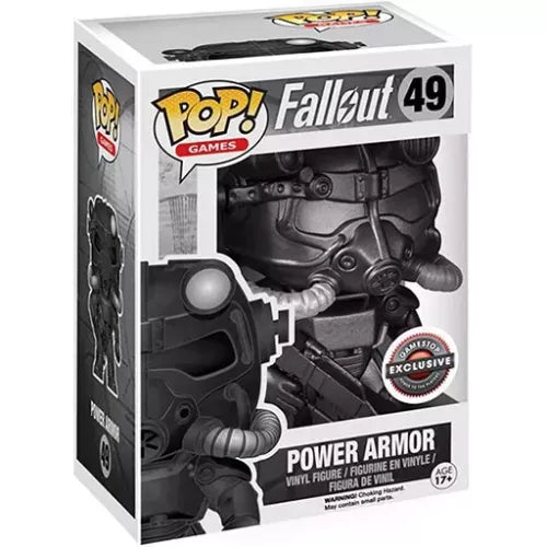 Funko Pop! Fallout - Power Armor 49 GameStop Exclusive Figure + Pop Protector