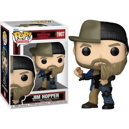 Funko Pop! Netflix Stranger Things 10th Anniversary - Jim Hopper 1907 Figure + Pop Protector