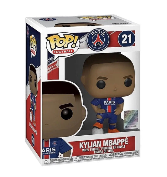 Funko Pop! Football Soccer Paris Saint German Kylian Mbappé 21 + Free Protector