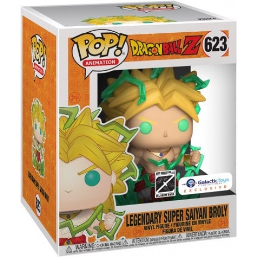 Funko Pop! Dragon Ball Z Legendary Super Saiyan Broly 623 Galactic Toys Exclusive 2019 Dragon Ball Z 30th Anime Anniversary + Free Protector