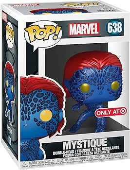 Funko Pop! Marvel Mystique (Metallic) 638 Target Exclusive (VAULTED) + Free Protector