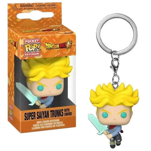 Funko Pocket Pop Dragon Ball Super - Super Saiyan Trunks with Sword Keychain