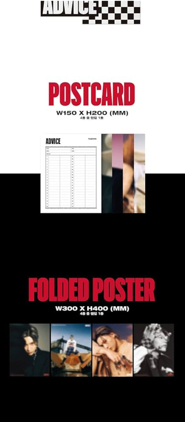 K-pop Shinee Taemin Advice 3rd Mini Album