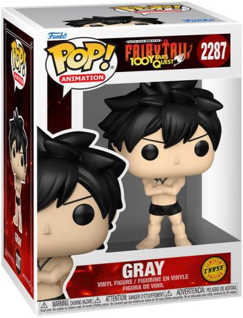 Funko Pop! Fairy Tail 100 Years Quest - Gray 2287 CHASE Figure + Pop Protector