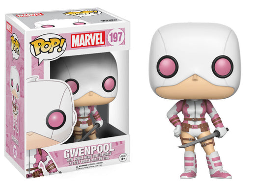 Funko Pop! Marvel Gwenpool 197 Figure + Pop Protector (Box Damage)