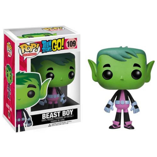 Funko Pop! Teen Titans Go! Beast Boy  109 (VAULTED) + Pop Protector
