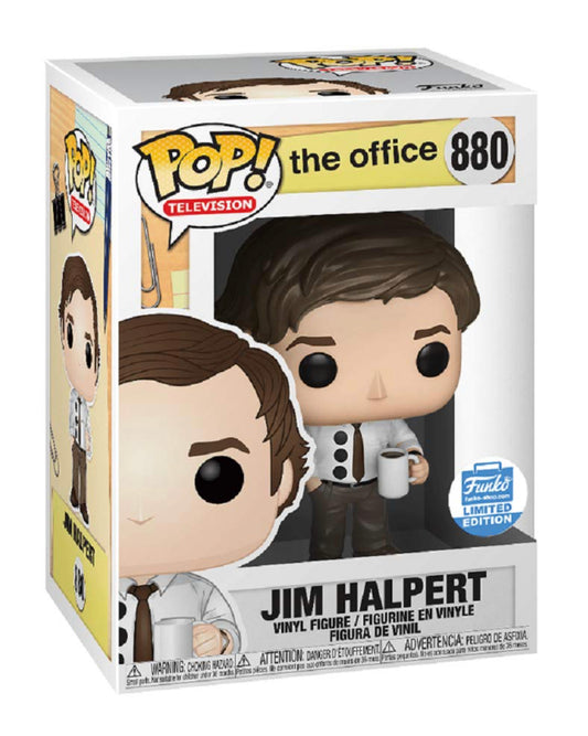 Funko Pop! The Office Jim Halpert 880 Funko Shop Exclusive + Free Protector (VAULTED)